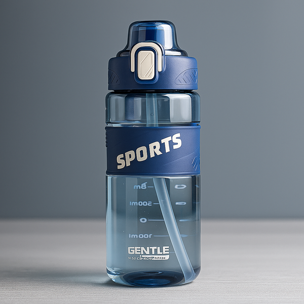 Termo sport 750ml plástico con pitillo