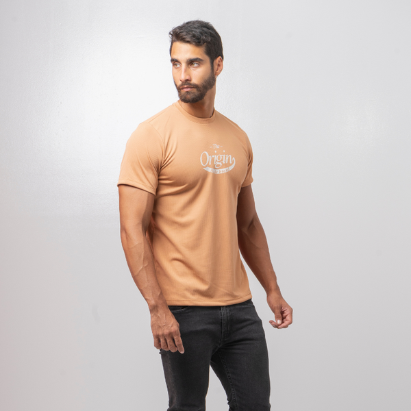 Camiseta estampada café