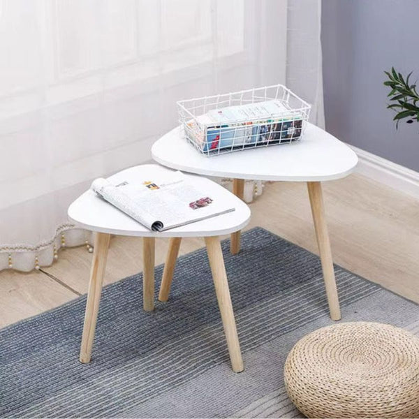 Set mesa de centro triangular