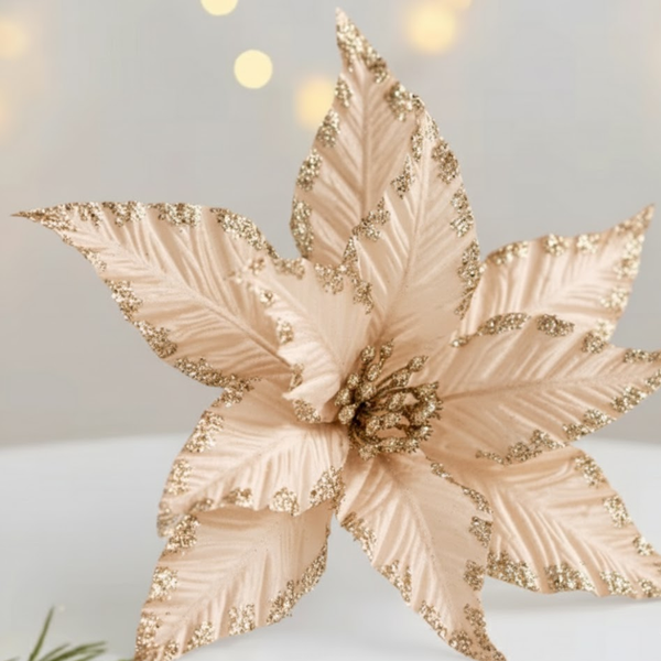 Flor champaña 20 cm