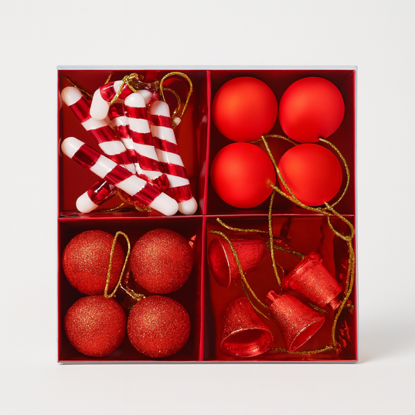 Set de bolas y bastones rojo