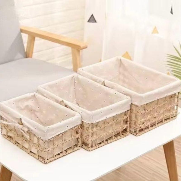 Cestas rectangulares mimbre