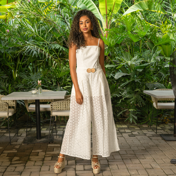 Enterizo de tiras hoja rota