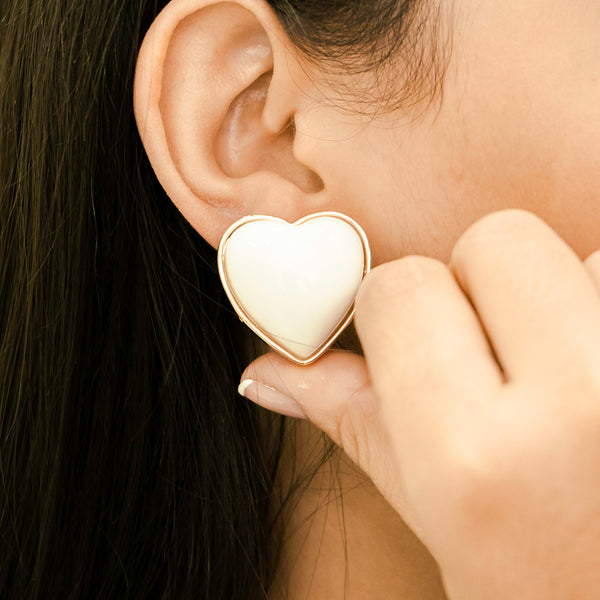 Topo corazón blanco
