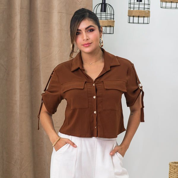 Blusa manga corta