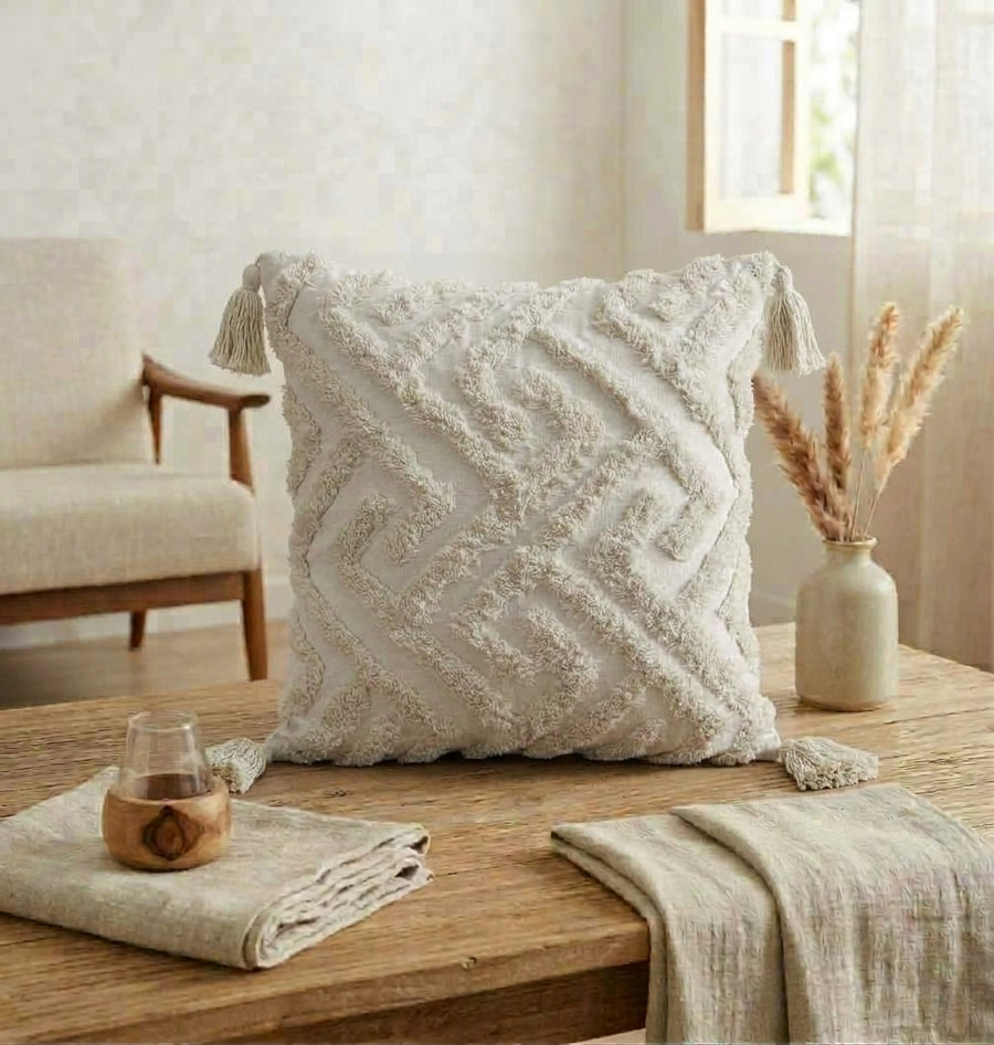 Cojín Decorativo Texturizado Natural