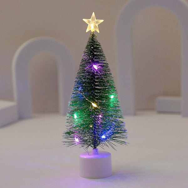 Mini árbol luz de color 16 x 7 cm