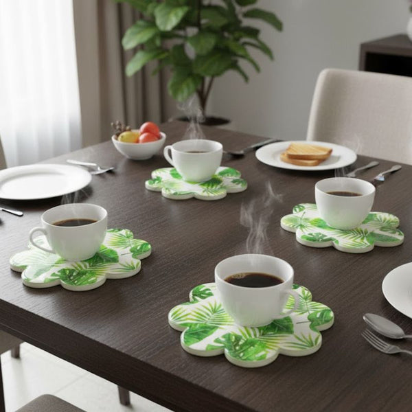 Porta vasos x 4 und flor