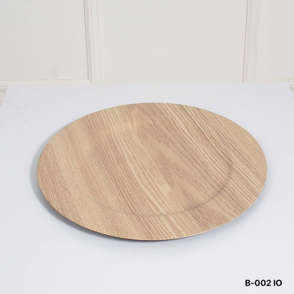 Plato base decorativo tipo madera