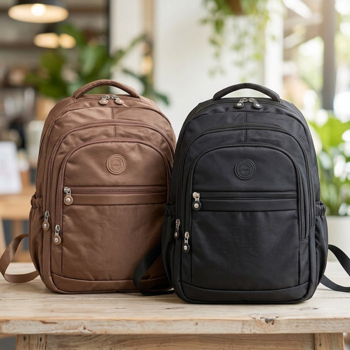 Morral casual con múltiples compartimentos