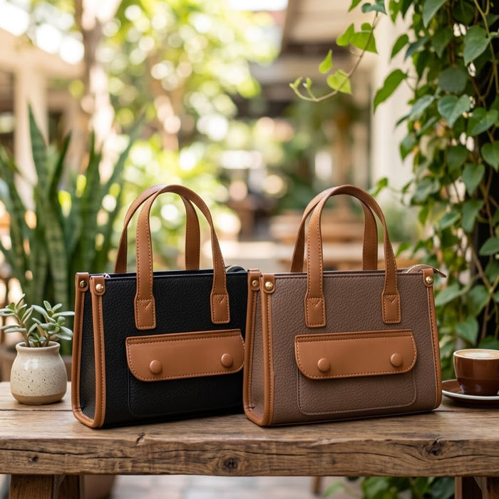 Bolso crossbody para mujer con detalles en contraste