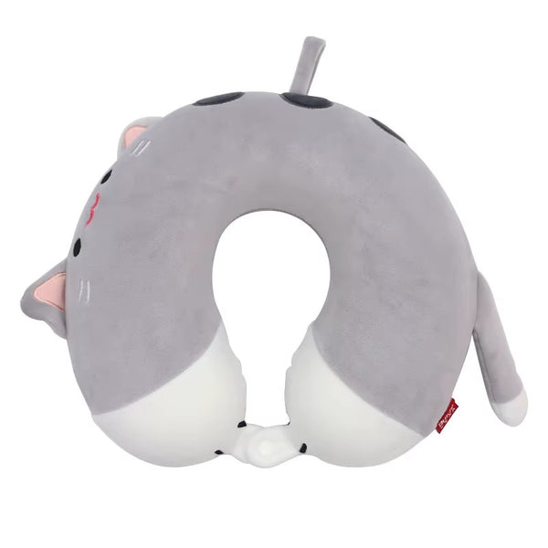 Almohada tipo U para cuello gatito