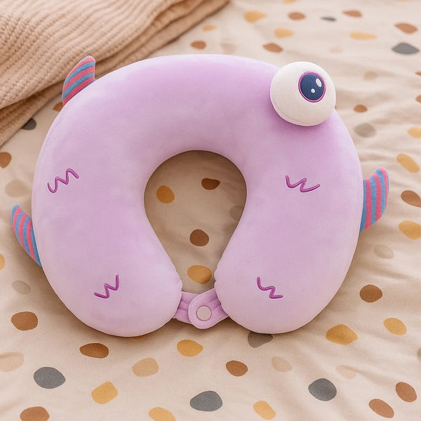Almohada tipo U para cuello monster
