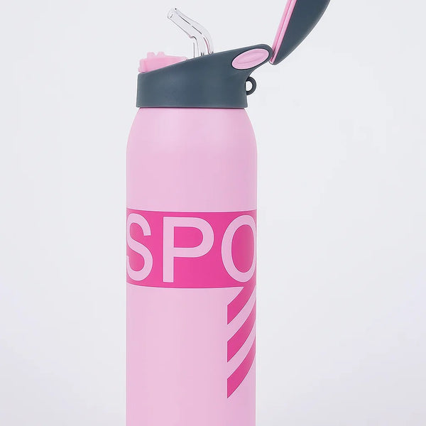 Termo metálico 500 ml con pitillo