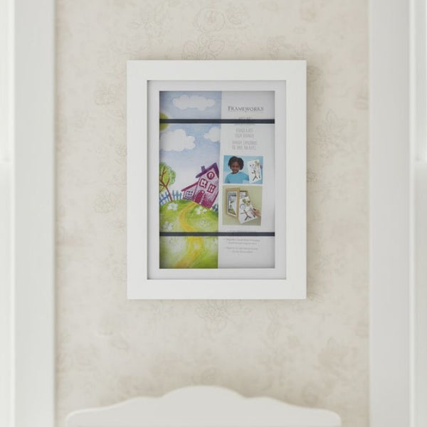 Marco exhibidor de arte infantil