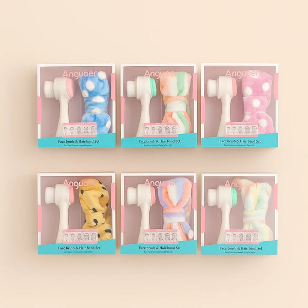 Set cepillo de limpieza facial y balaca para skincare