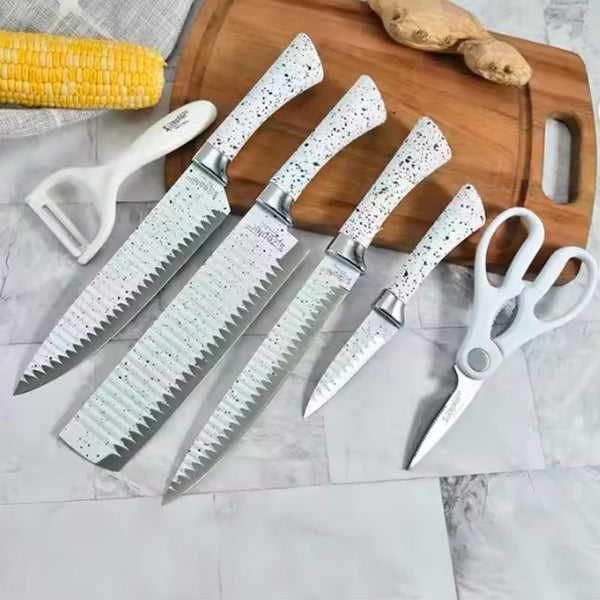 Set de cuchillos con tijera y pelador