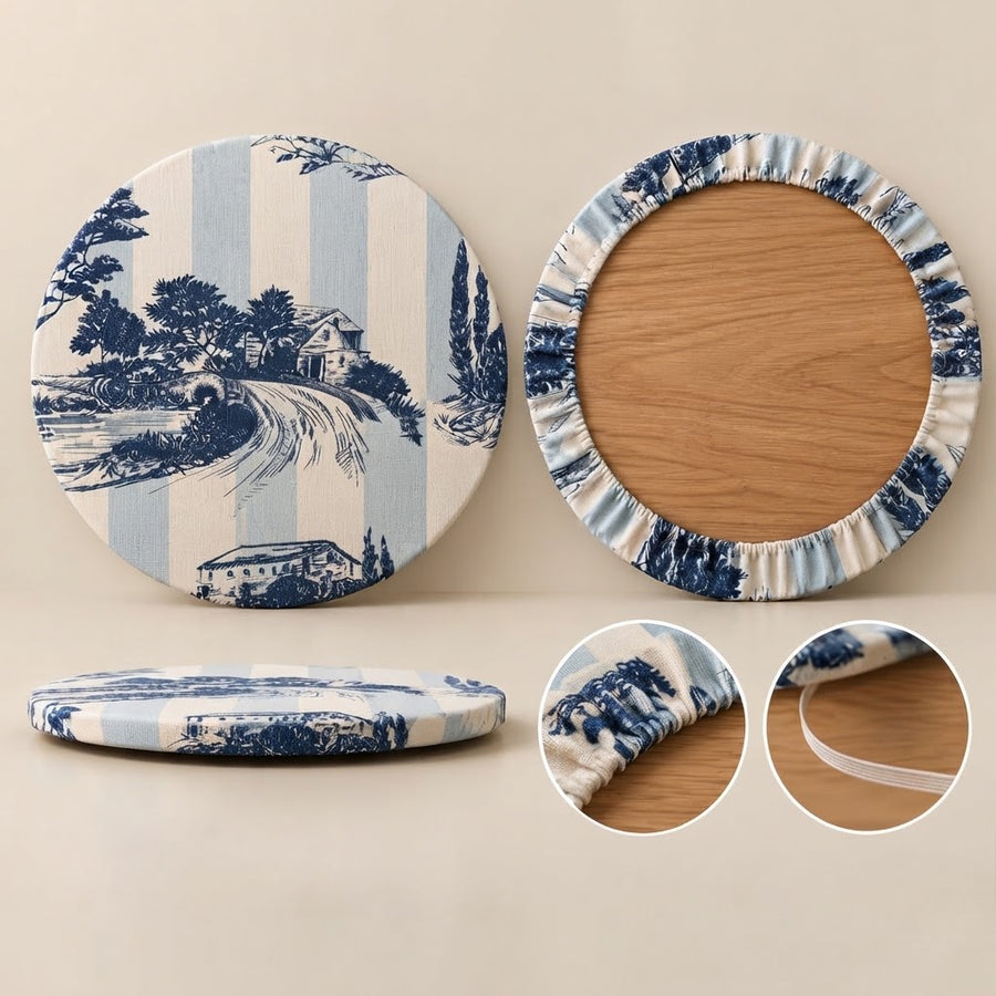 Individual decorativo con base de madera 33 cm